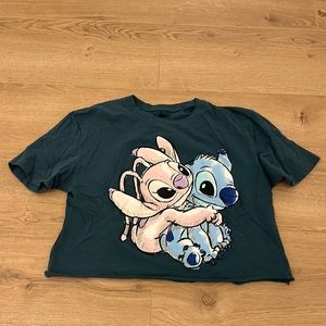 Lilo and Stitch Crop t shirt small disney